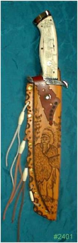 Bowie 2401 in scabbard