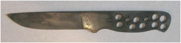 Drop-point-hunter - drilled for ballance and heat treated